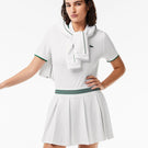 Lacoste Women's Contrast Pique Polo - White/Green