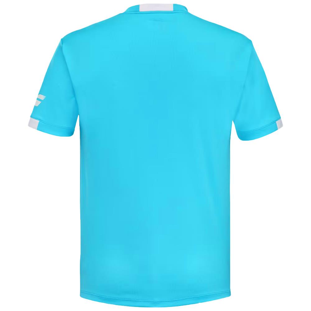 Babolat Men's Play Crew Neck Tee - Cyan Blue