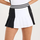 Sofibella Women's Monochrome 14" High Waist Skirt - White/Black