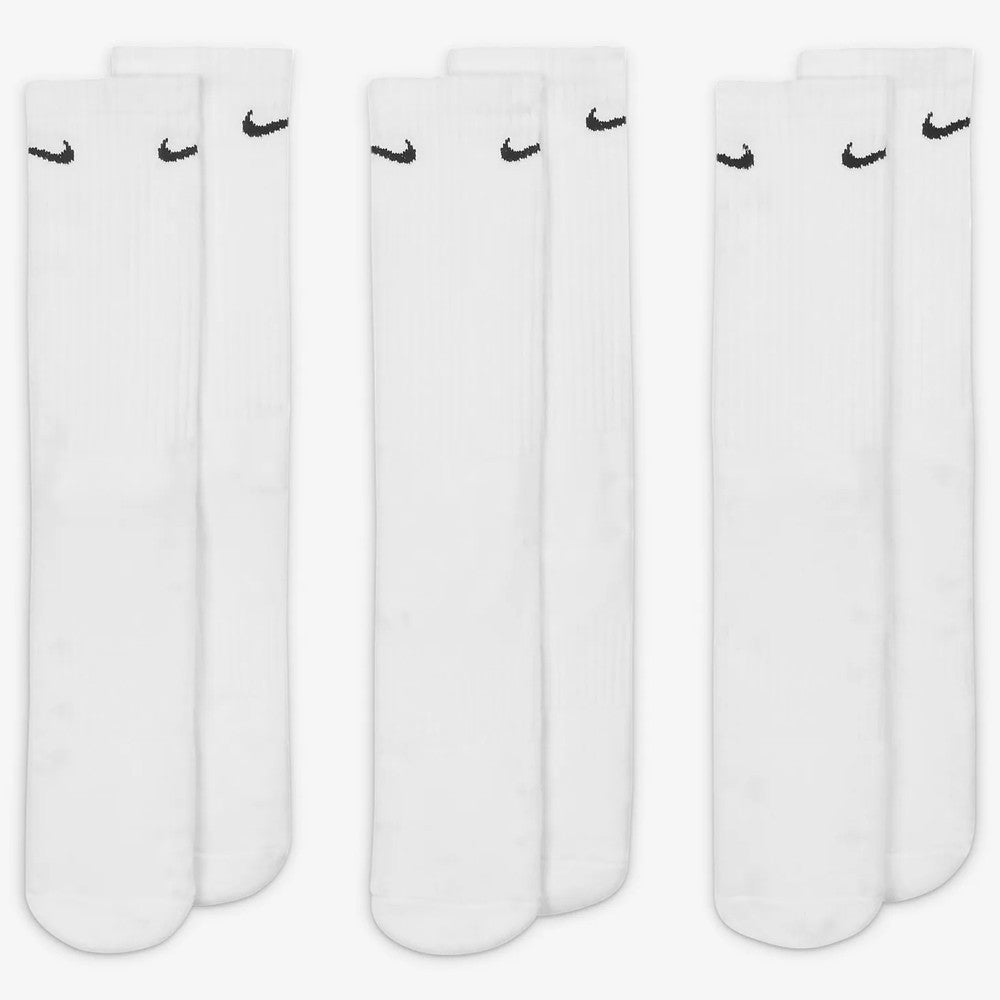 Nike Everyday Cushioned Crew 3 Pack Socks - White