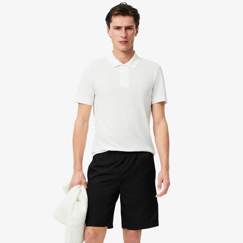 Lacoste Men's Stripe Logo Short - Black