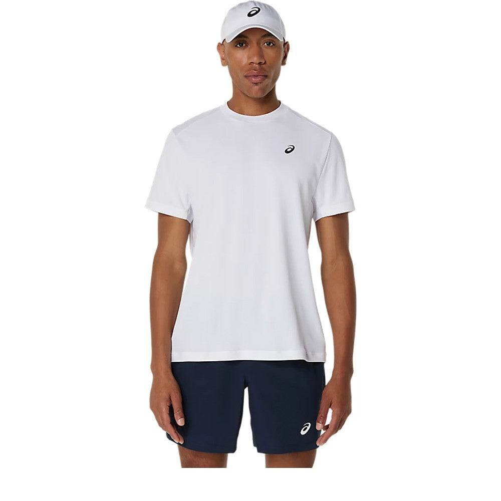 Asics Men's Court Short Sleeve Tee - Brilliant White