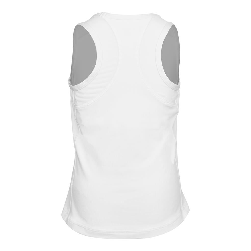 Sofibella Girls Club Lux High Neck Tank - White