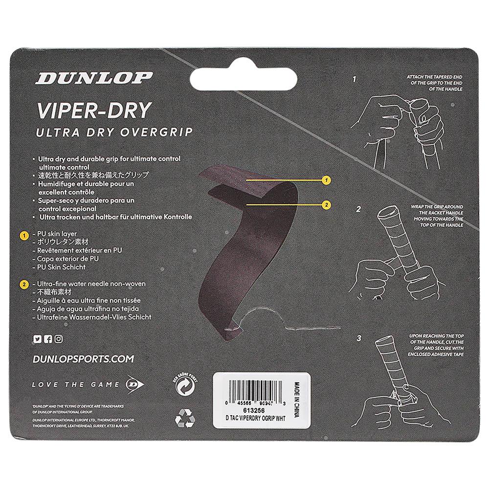 Dunlop Viper Dry Overgrip - 3 Pack - Black