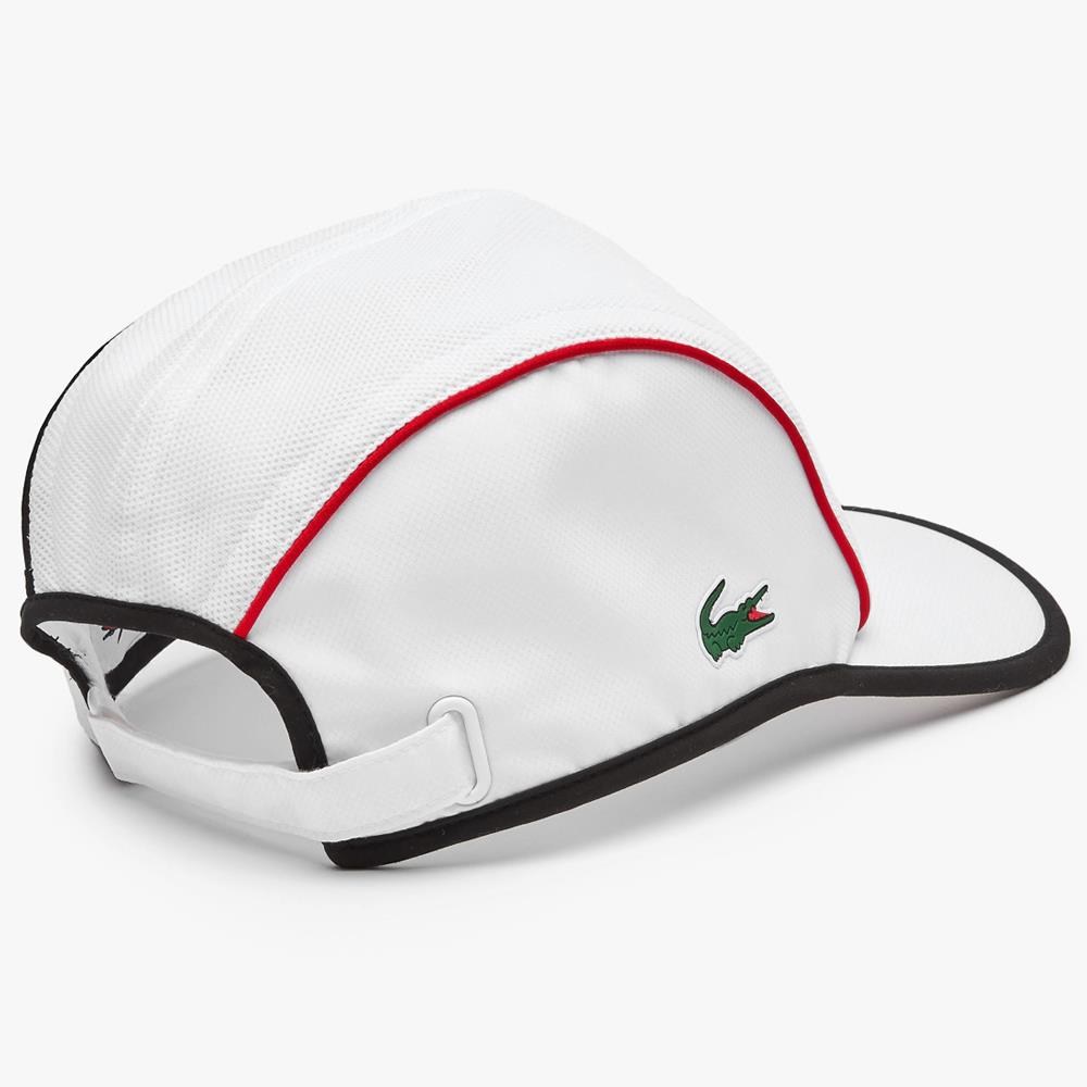 Lacoste Men's Sport Mesh Panel Light Cap - White