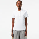 Lacoste Women's Cotton Stretch Pique Polo - White