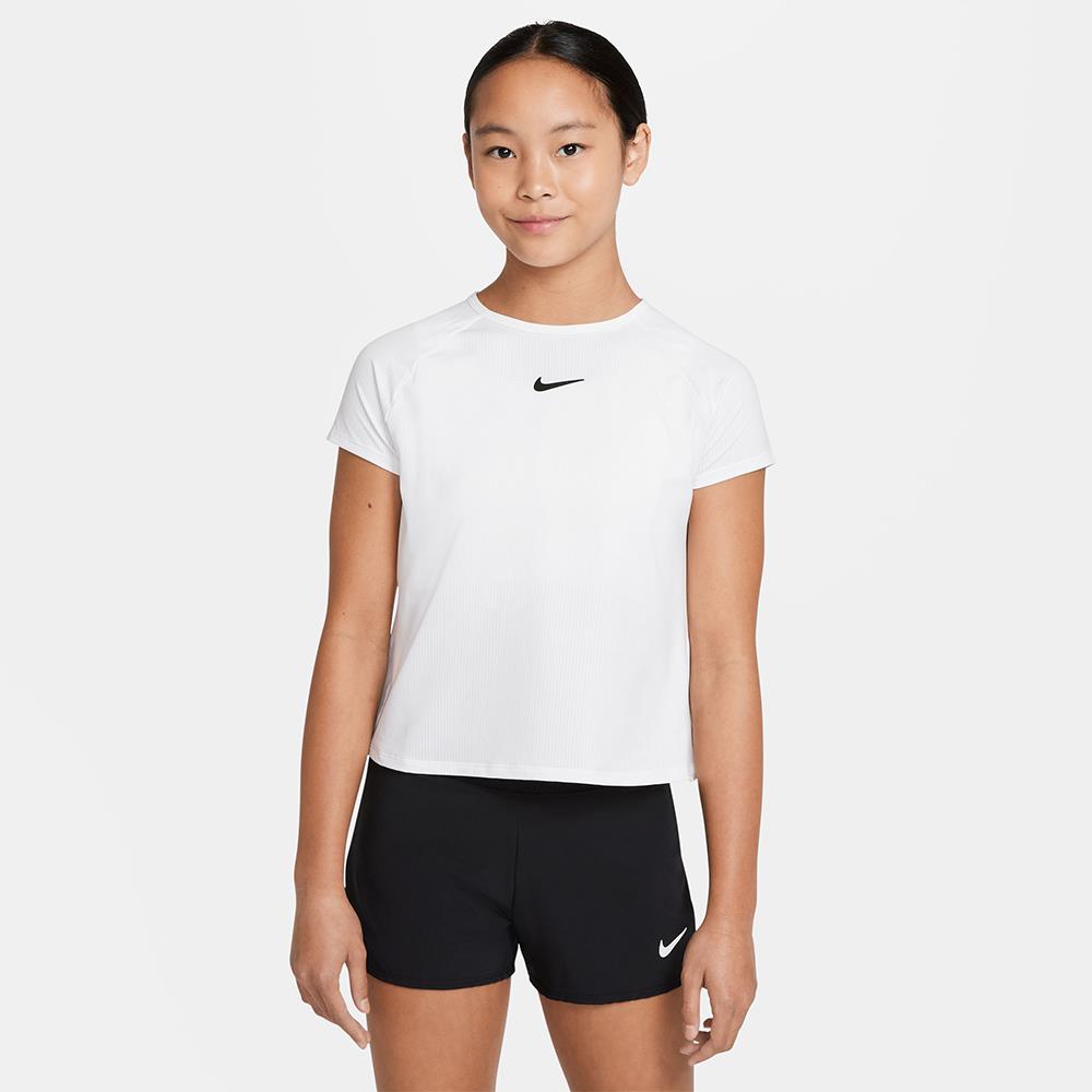 Nike Girls Victory Short Sleeve - White