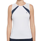 Penguin Women's Scoop Neck Color Block Tank - Bright White