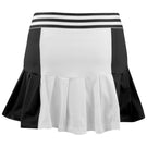 Sofibella Women's Monochrome 14" High Waist Skirt - White/Black