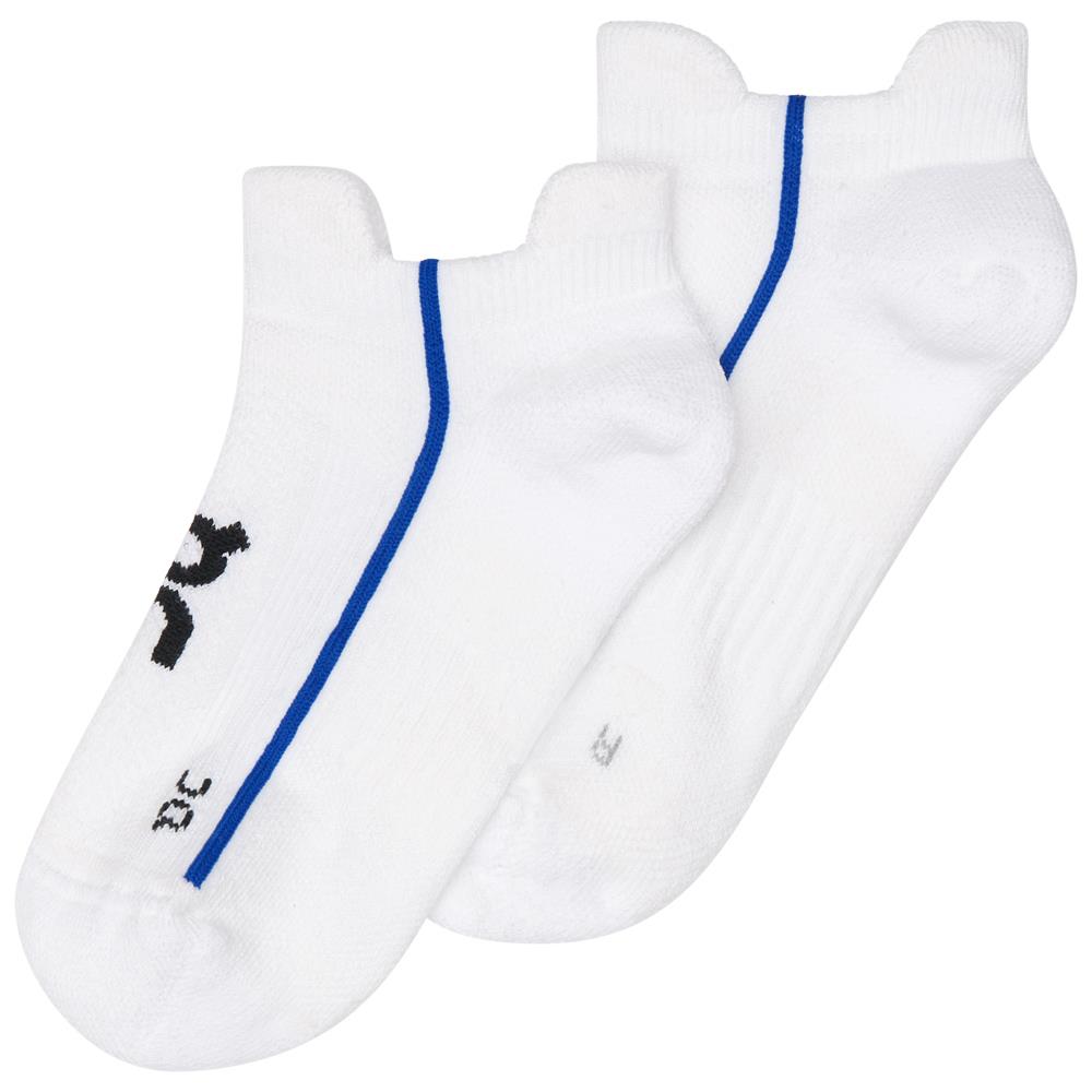 On Court Low Socks 1 Pack - White/Indigo