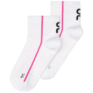 On Court Mid 1 Pack Socks - White/Pink