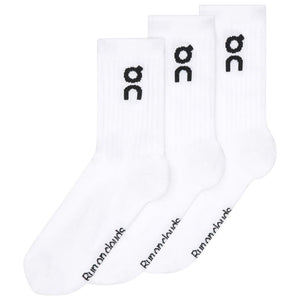 On Logo High 3 Pack Socks - White