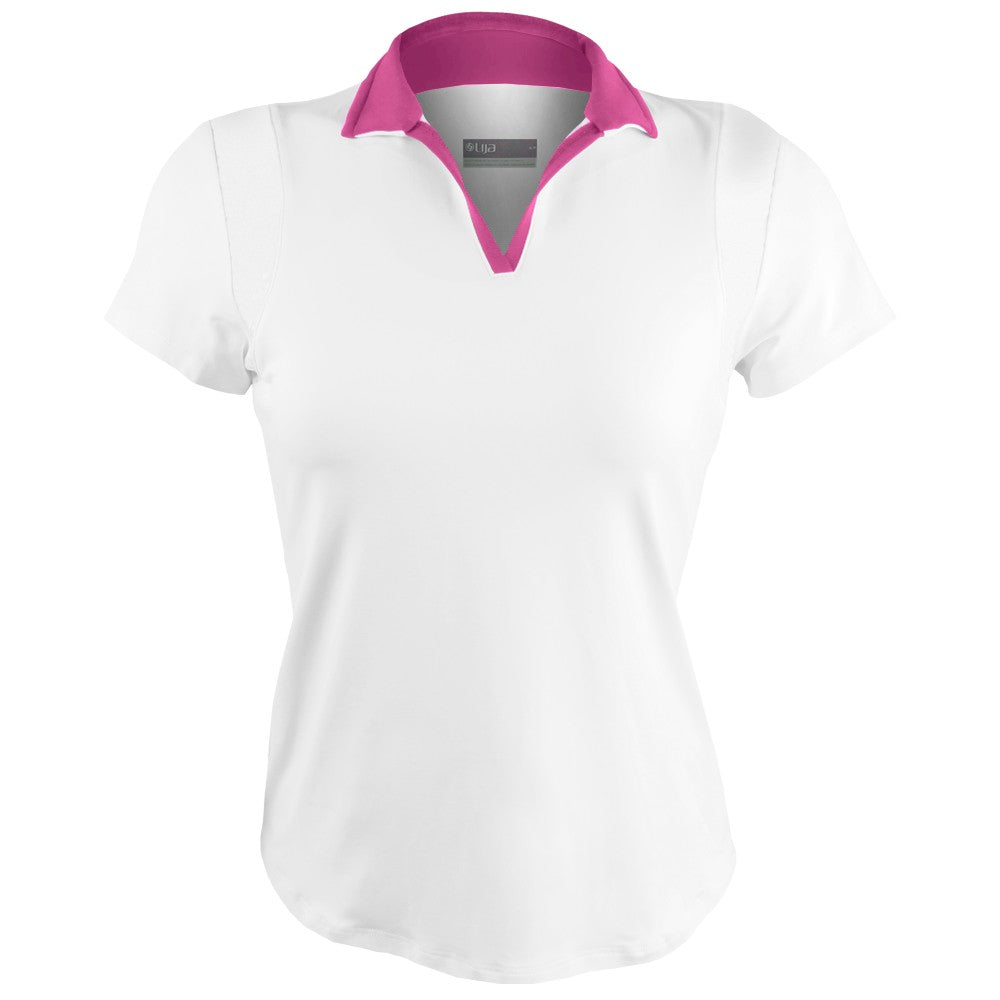 Lija Women's Don't Stop Me Now Roller Tee - White/Prism Pink