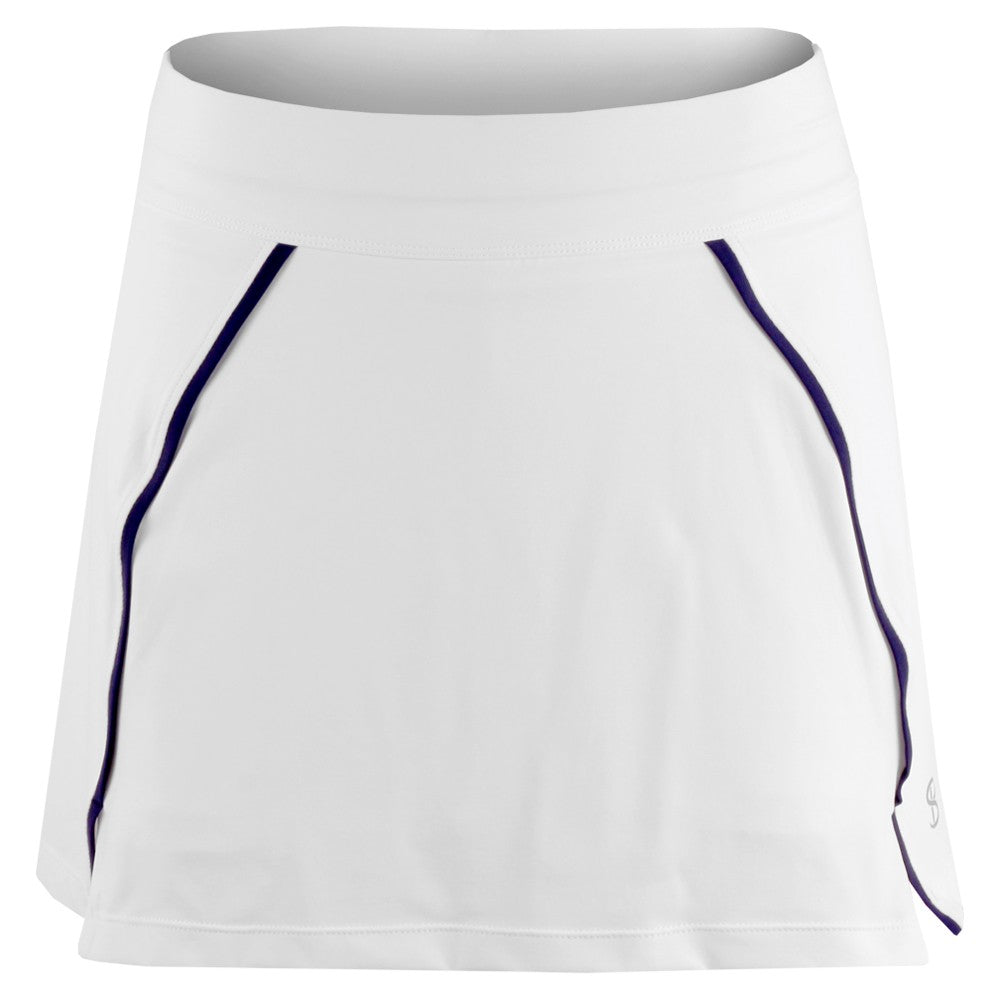 Sofibella Women's Indigo 14" Skort - White/Navy