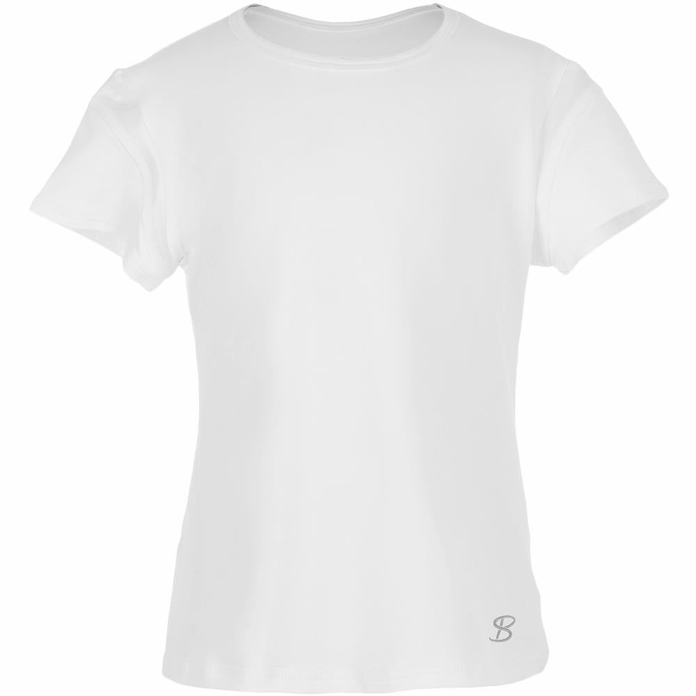 Sofibella Girls Victory Short Sleeve Top - White