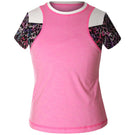 Sofibella Girls Eos Crystal Short Sleeve Top - Neon Pink/Print