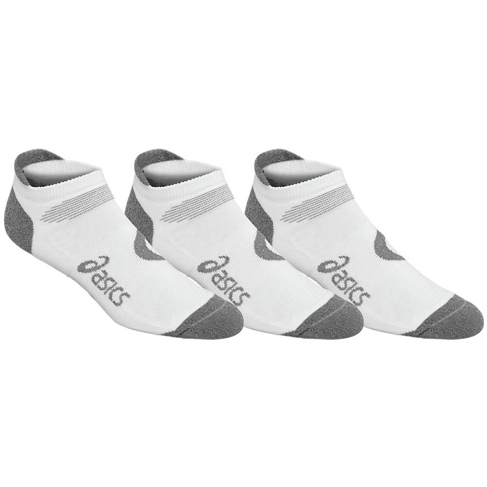 Asics Intensity Tab 3 Pack Socks - White/Grey