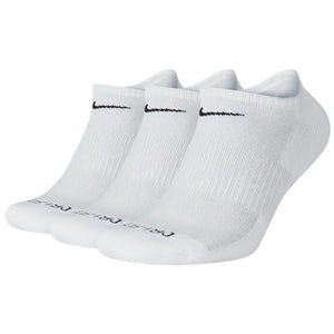 Nike Everyday Cushion No-Show 3 Pack Socks - White