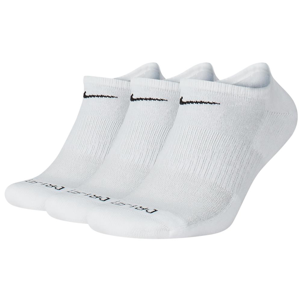 Nike Everyday Cushion No-Show 3 Pack Socks - White