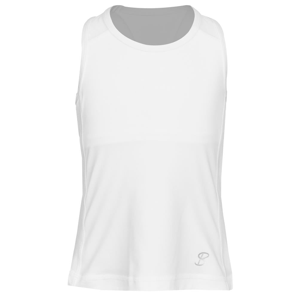 Sofibella Girls Club Lux High Neck Tank - White