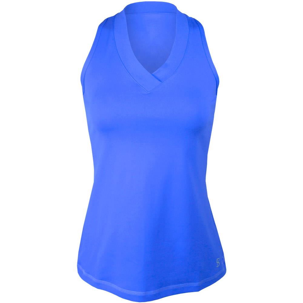 Sofibella Women's UV Colors Athletic Racerback Tank - Valley Blue