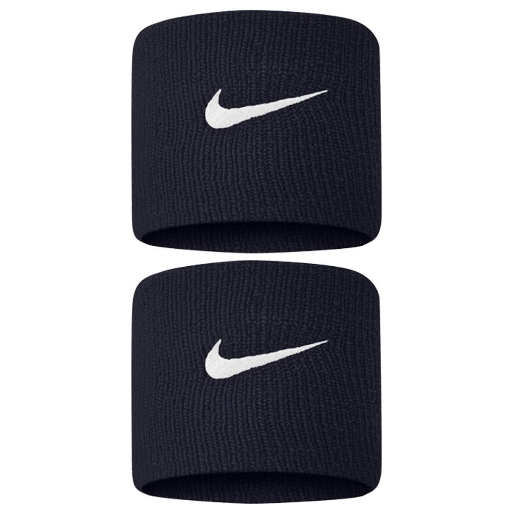 Nike Swoosh Premier DriFit Wristband 2 Pack - Obsidian/White