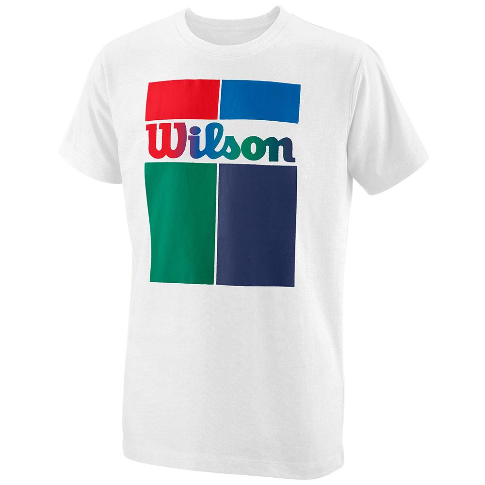 Wilson Boys Grid Tech Tee - White