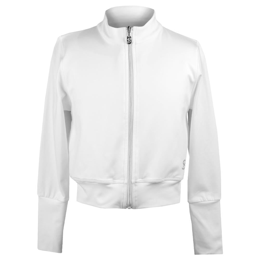 Sofibella Girls White Racquet Jacket - White