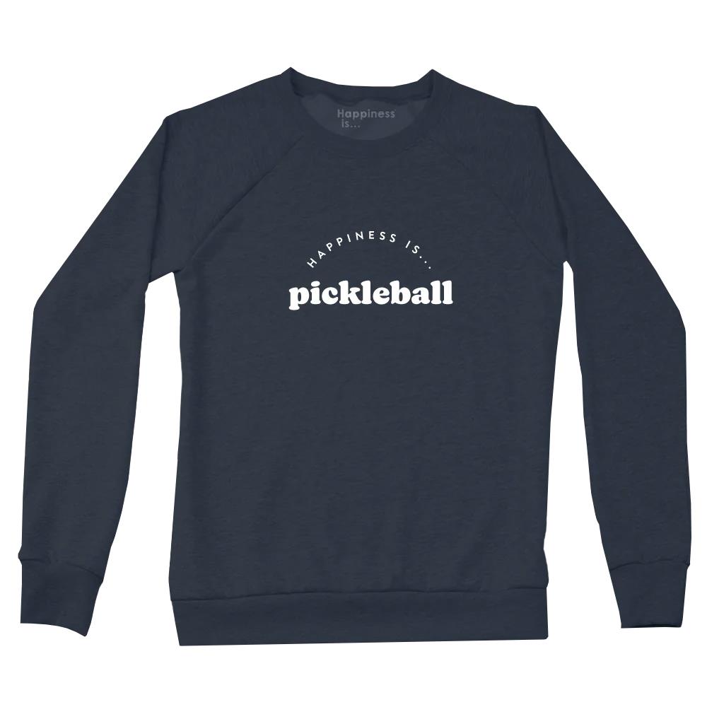 Happiness Is... Women's Pickleball Sweatshirt - True Navy