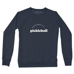 Happiness Is... Women's Pickleball Sweatshirt - True Navy