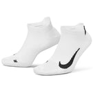Nike Multiplier Max 2 Pack Low Cut Socks - White