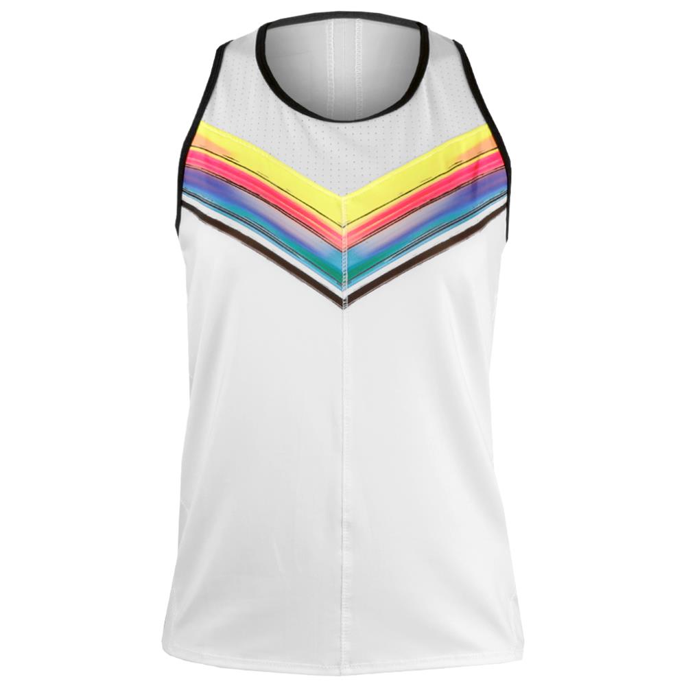 Lucky In Love Women's Off Tropic Tie Back Tank - White