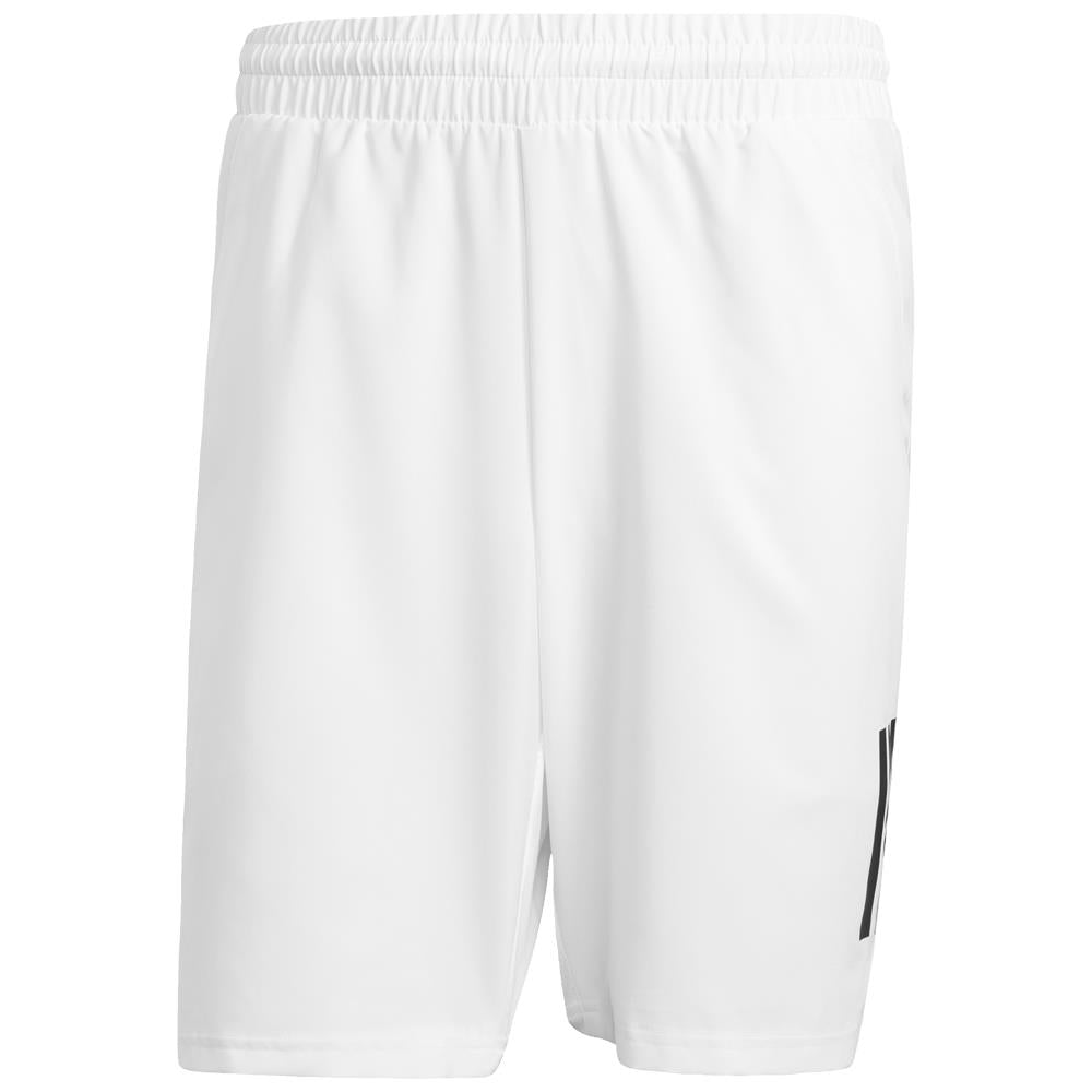adidas Men's Club 3 Stripe 9" Short - White/Black
