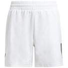 adidas Boys Club 3 Stripe Short - White