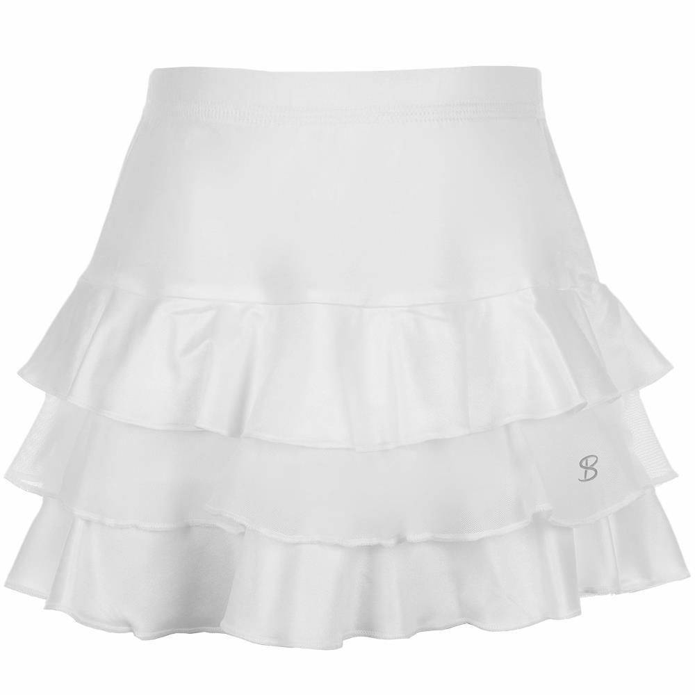 Sofibella Girls Victory Triple Ruffle Skort White