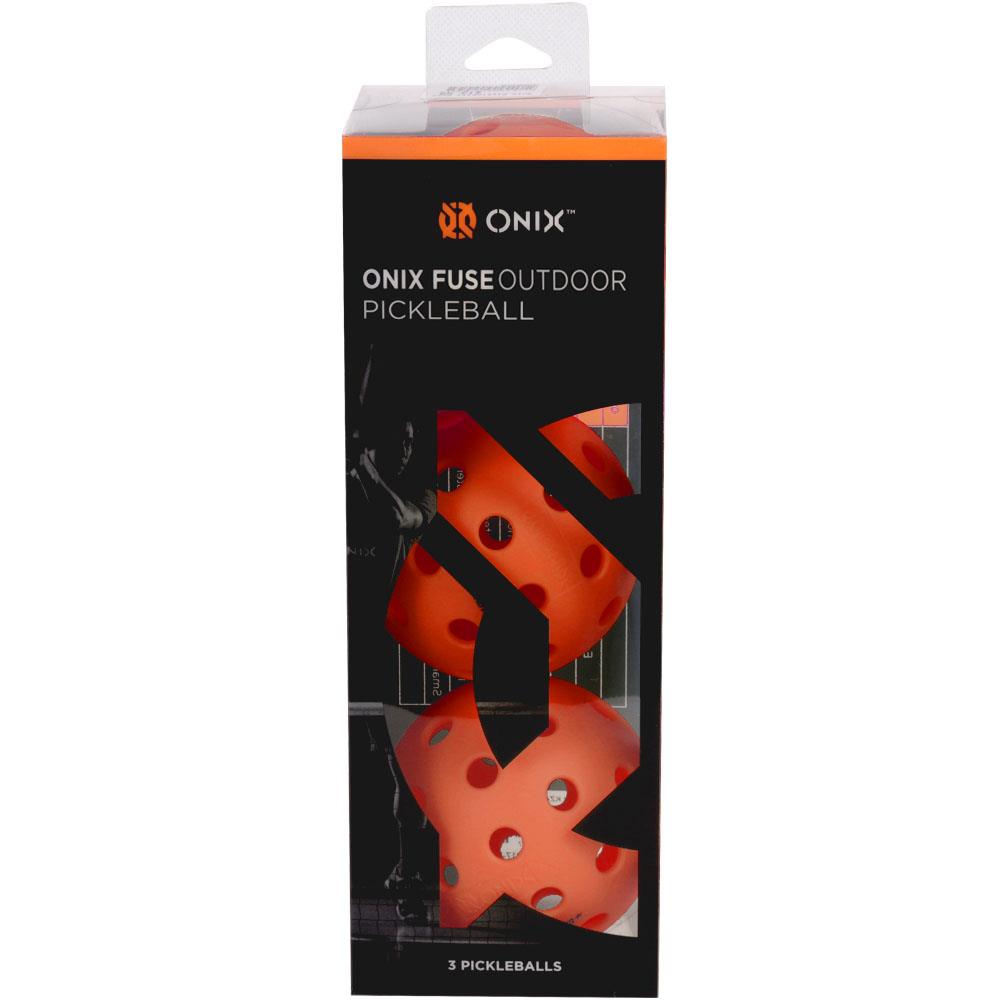 Onix Fuse Outdoor Pickleball 3 Pack - Orange