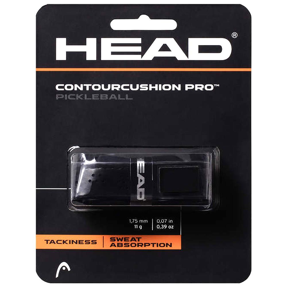 Head Contour Cushion Pickleball Replacement Grip - Black