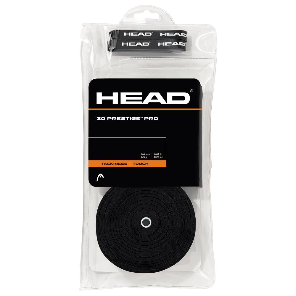 Head Prestige Pro Overgrip - 30 Pack - Black