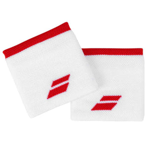 Babolat Logo Wristband - White/Red