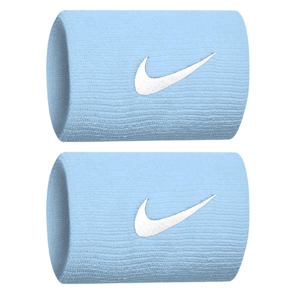 Nike Premier Doublewide Wristbands 2 Pack - Cobalt Bliss/White