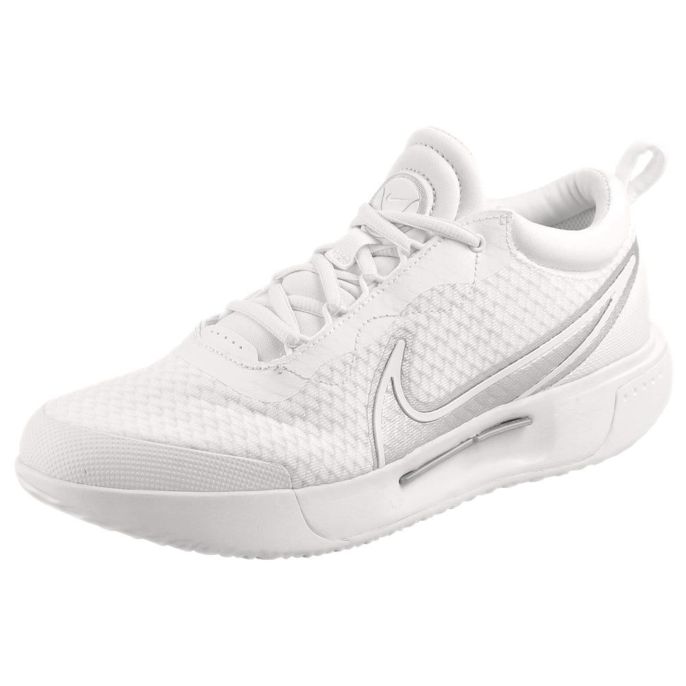 Nike Women's Court Zoom Pro - White/Metallic Silver